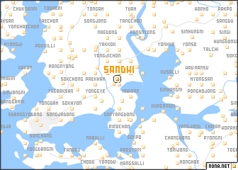 map of Sandwi