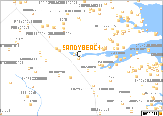 map of Sandy Beach