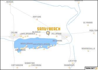 map of Sandy Beach