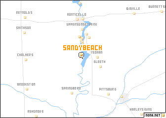 map of Sandy Beach