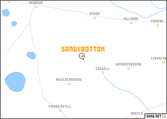 map of Sandy Bottom