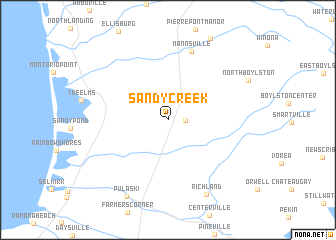 map of Sandy Creek