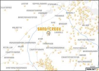 map of Sandy Creek