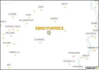 map of Sandy Furnace