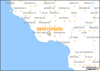 map of Sandy Ground