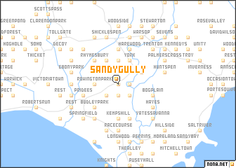 map of Sandy Gully