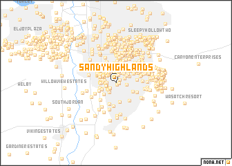 map of Sandy Highlands