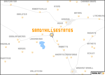 map of Sandy Hills Estates