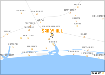 map of Sandy Hill