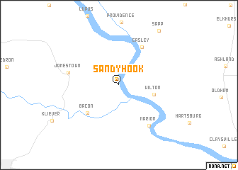 map of Sandy Hook