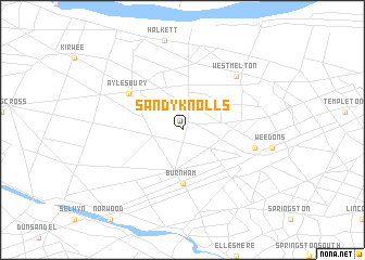 map of Sandy Knolls