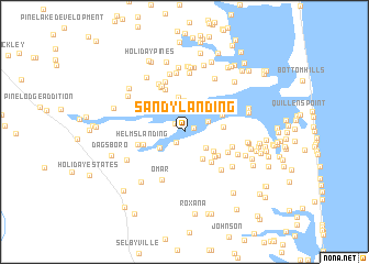 map of Sandy Landing