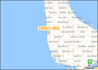 map of Sandy Lane