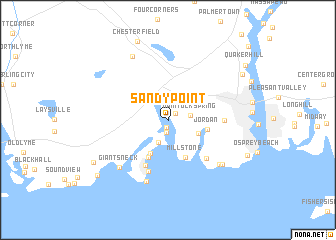 map of Sandy Point