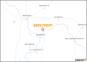 map of Sandy Point