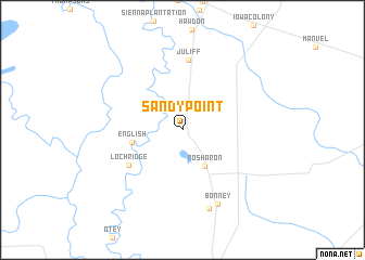 map of Sandy Point