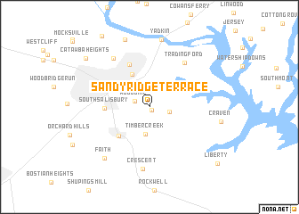 map of Sandy Ridge Terrace