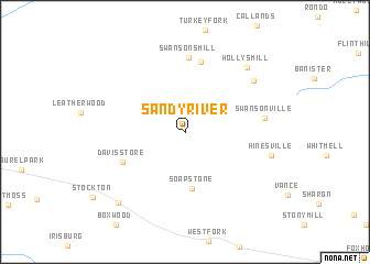 map of Sandy River