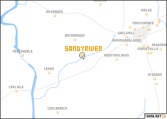 map of Sandy River