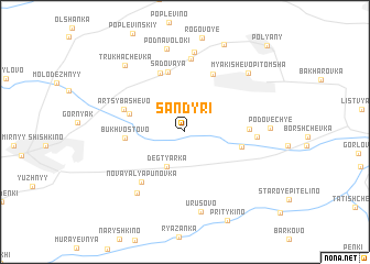 map of Sandyri