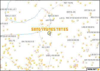 map of Sandy Run Estates