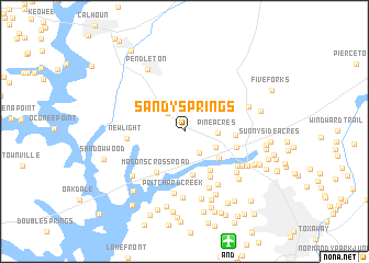 map of Sandy Springs