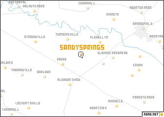 map of Sandy Springs