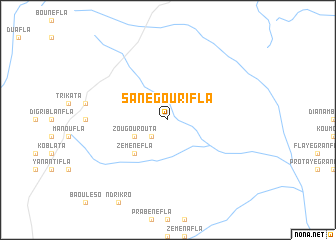 map of Sanégourifla