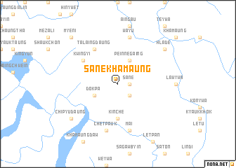 map of Sane-khamaung