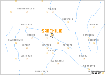 map of San Emilio