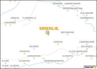 map of San Emilio