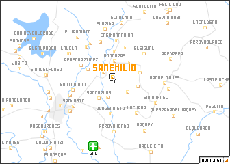 map of San Emilio
