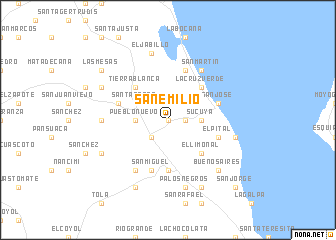 map of San Emilio