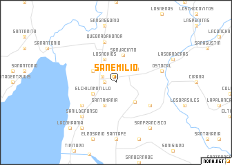 map of San Emilio