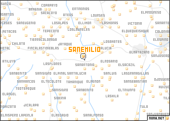 map of San Emilio