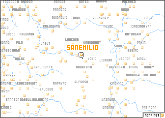 map of San Emilio