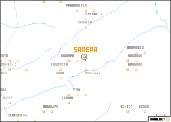 map of Sanépa
