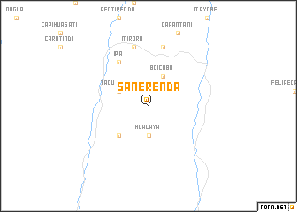 map of Sañerenda