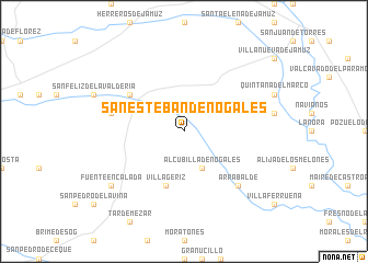 map of San Esteban de Nogales