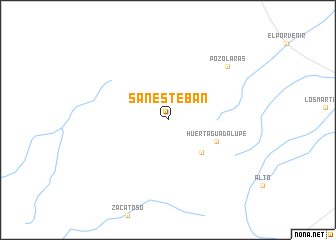 map of San Esteban