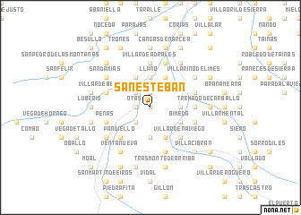 map of San Esteban