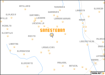 map of San Esteban