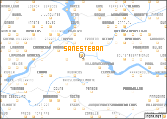 map of San Esteban