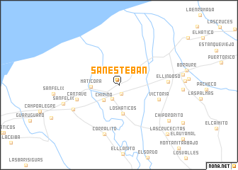map of San Esteban