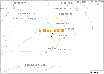 map of San Esteban