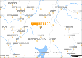 map of San Esteban