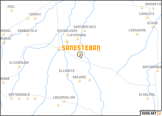 map of San Esteban