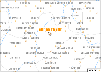 map of San Esteban