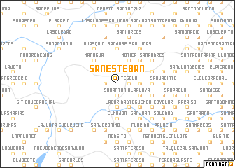 map of San Esteban