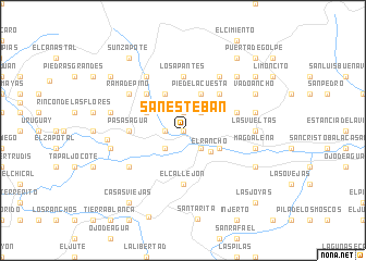 map of San Esteban